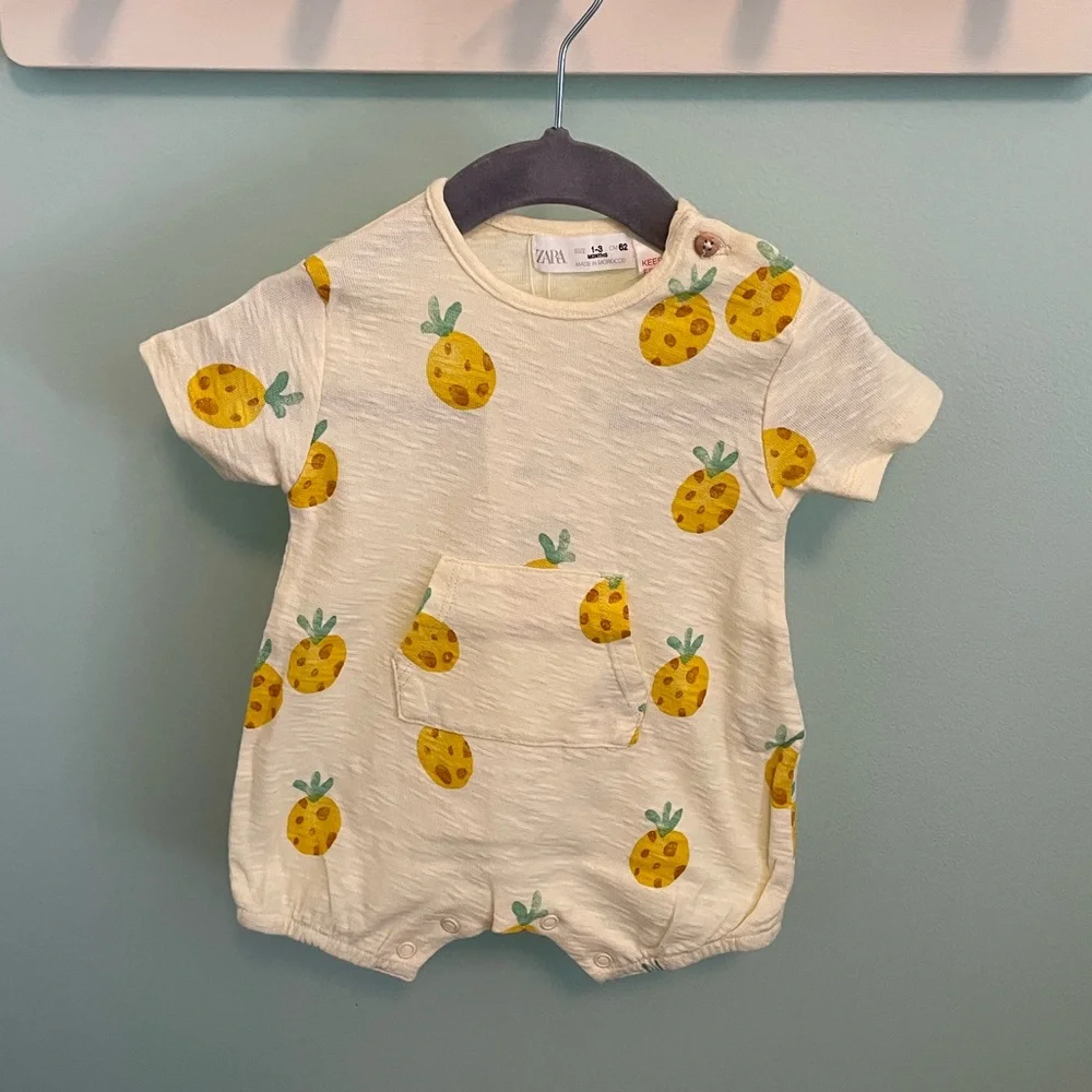 ZARA PINEAPPLE ROMPER - Picture 3 of 8